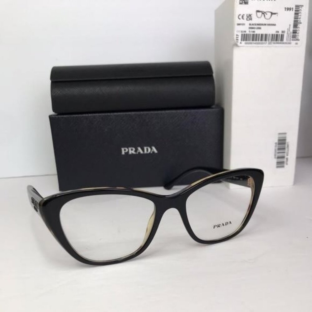 Authentic New PRADAPR 04WV black and medium havana - Picture 13 of 13